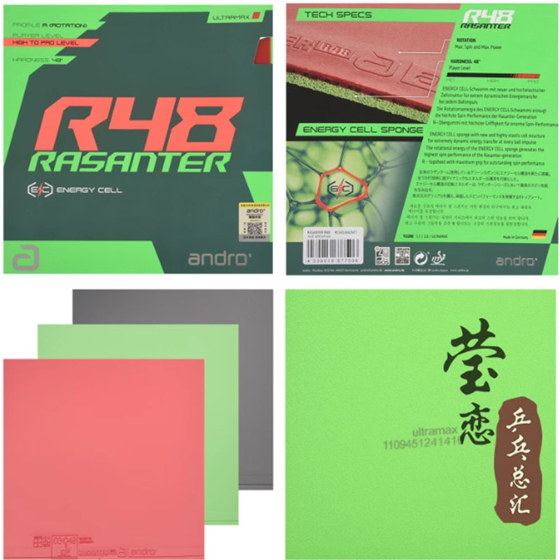 Andro Rasanter R45 47 50 C45 4 - Table Tennis Racket 评论和价格
