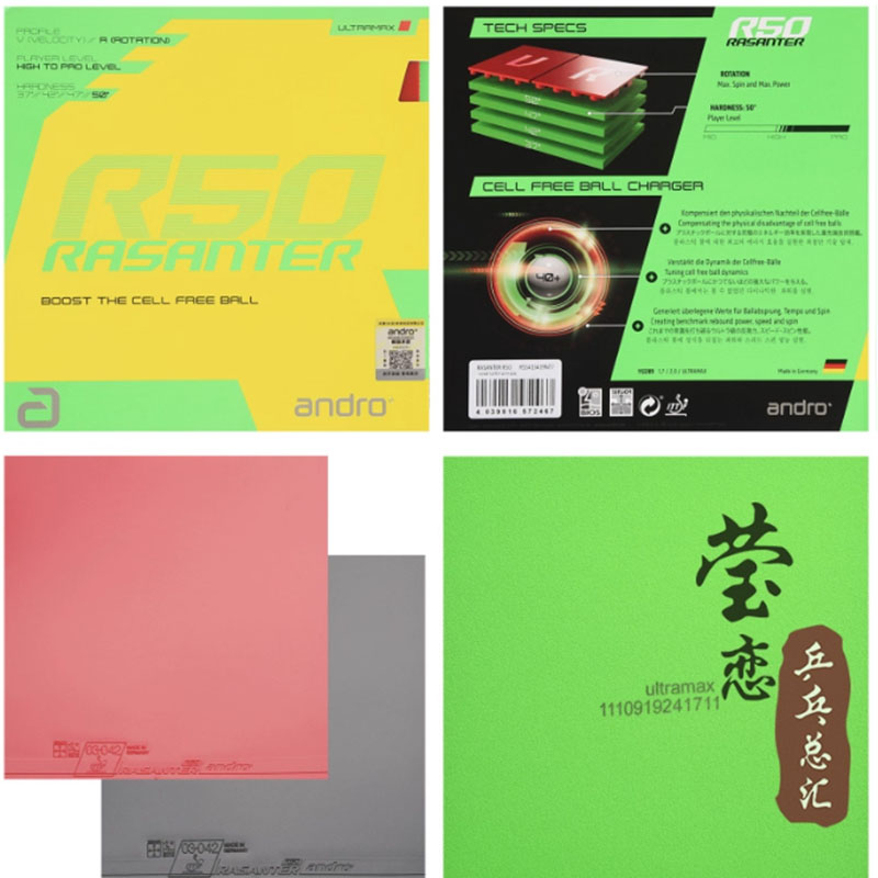 Andro Rasanter R45 47 50 C45 4 - Table Tennis Racket 评论和价格
